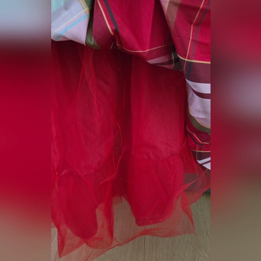 Janie and Jack Vibrant Red Plaid Dress - Picture 4 of 10